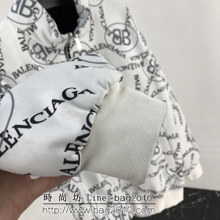 BALENCIAGA巴黎世家 18ss秋冬新款 滿印logo 鹿皮絨 男款夾克外套 ydi1953
